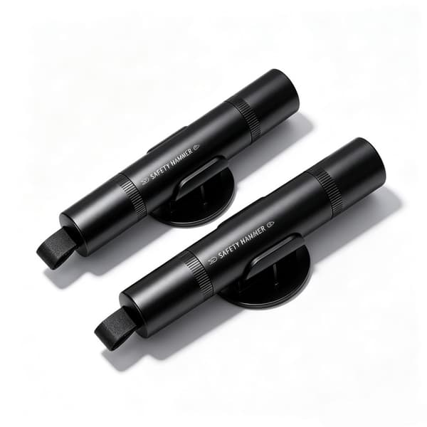 1/2/4 stk Nødhammer og sikkerhetsbeltekutter for bil - Sikkerhet Black 2pcs