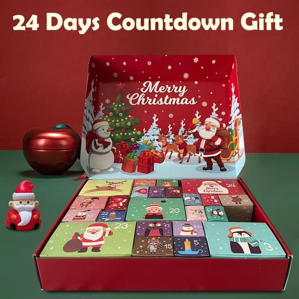 Barnens Julkalender 2026 – 24 Dagars Adventskalender med 24 Leksaker, Perfekt Julklapp för 3–12 År
