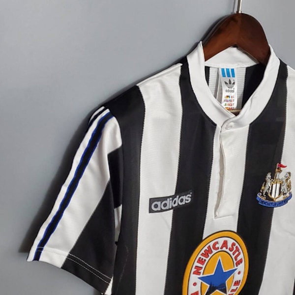 Newcastle United 1996/97 Hjem Retro Trøye SHEARER #9 Fotball Trøye Fan T-Skjorte L