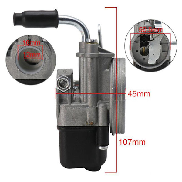 Förgasare för Ciao Fl Moped Pocket Sha 12/12 Dellorto Carb[DH]