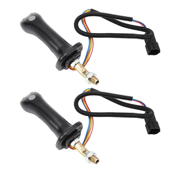 2 stk. 3-knaps gravemaskine joystick håndtag 6-benet aluminiumslegering til Doosan DH DX150 215 225 300 370‑9C 0.6