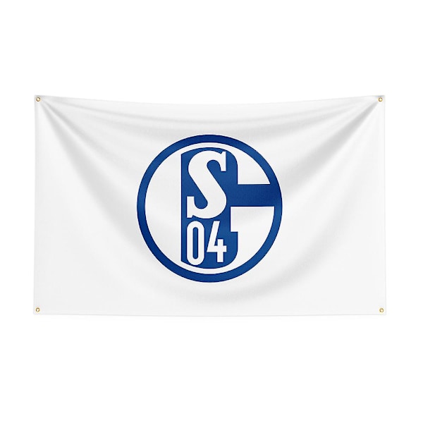 3x5 Fc Schalke 04 Flag Polyester Trykt Racing Sport Banner Til Dekoration 120 x 180cm 120 x 180cm F