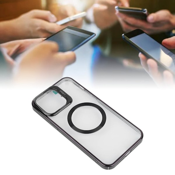 Sort Telefon Cover Belægning Magnetisk Hårdt Cover Mobiltelefon Beskyttelses Cover til IPhone14 PRO MAX
