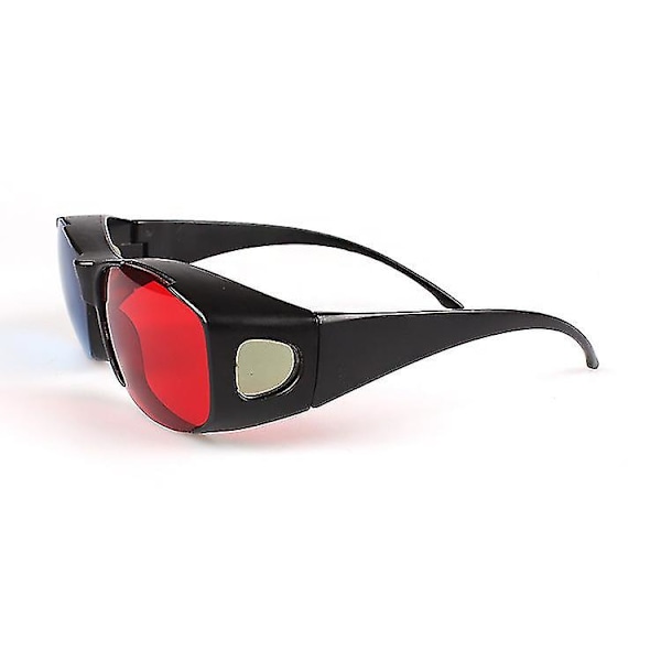 Punaiset ja siniset 3D-lasit/syaani kohokuvioiset yksinkertaiset 3D-lasit 3D-elokuva peli-extra päivitys