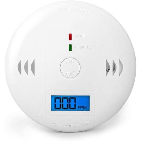 Carbon monoxide detector alarm, digital display carbon monoxide