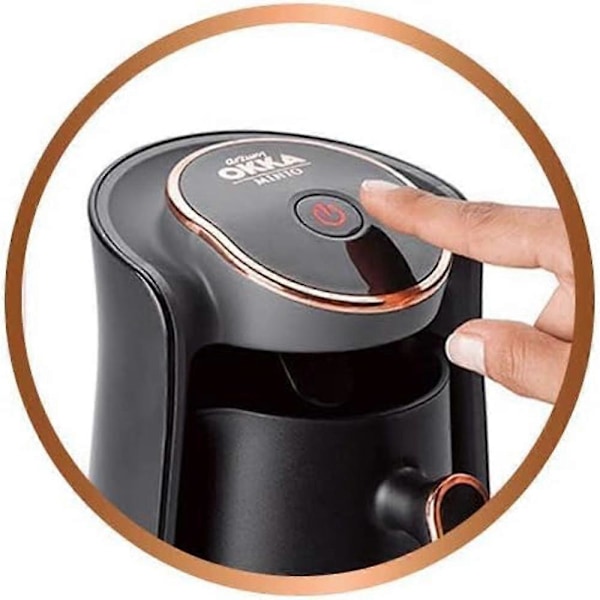 Arzum Okka Arzum OK004 Okka Minio Turkisk Kaffebryggare, 4 Koppars Kapacitet, Översvämningsskydd, Kopparfärg
