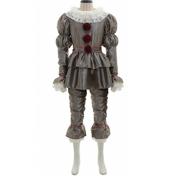 Halloween Horror Film Den Kapitel Jokeren Stephen King Pennywise Cosplay Kostume Sæt Mænd Gyser Klovn Kostume Performance Outfit M