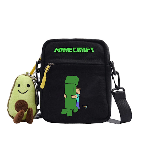 Minecraft Student Shoulder Bag Casual Cartoon Black ~ 3