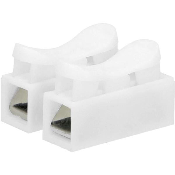 Elektrisk Domino 2 x 2,5 mm² fjäderanslutning, ledararea 2,5 mm², IEC 250 V/10 A (100 stycken)