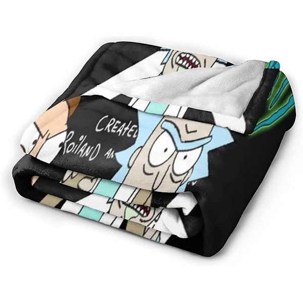 Rick ja Morty -fleece-peitto Pehmeä ja pörröinen peitto sohvalle, sänkyyn, jouluun -w108 60x50in 150x125cm