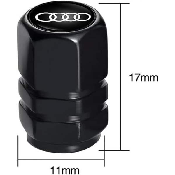 Auton rengasventtiilin kannat, auton pölyn suojus Audi A1 A3 RS3 A4 A5 A6 A7 RS7 A8 Q3 Q5 Q:lle