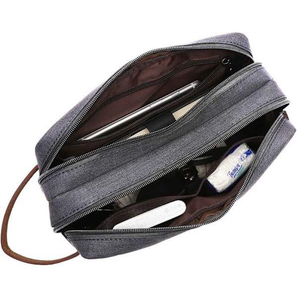 Necessär för män med dubbla fack - 24,9 x 8,9 x 15 cm - Laajar