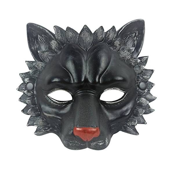 Lion Mask Half Face Decorative Accessories Durable 3d For Halloween Masquerade Pu Foam Lion Mask Adult Masquerade Party Supplies