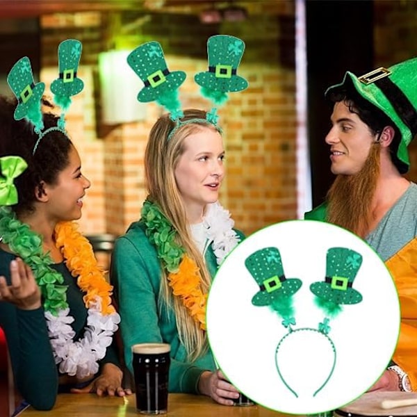 St. Patricks Dag Grøn Kløver Hårbøjle, Irske Gaver Festtøj Hår