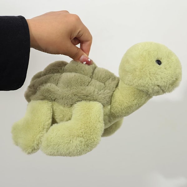 28 cm Viktad Sköldpadda Gosedjur, Mjuk Havssköldpadda, Söta Sköldpadds Plyschdockor, Present till Barn, Bebisar och Småbarn