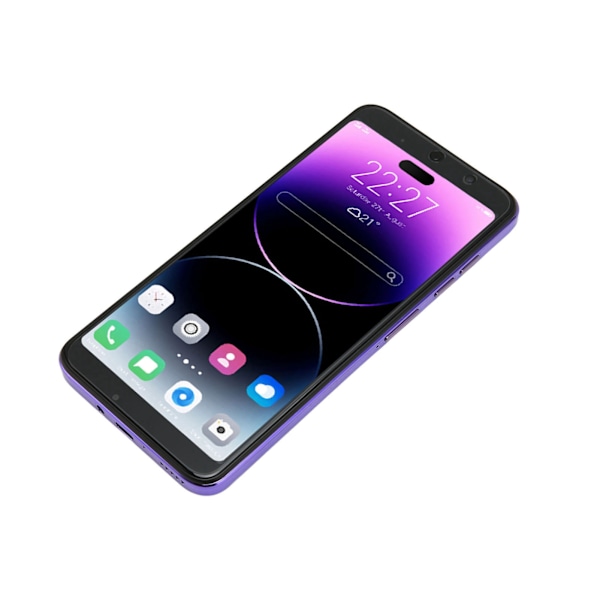 i14 Pro Max 6,1 tuuman matkapuhelin Androd 11.0:lle 4GB 64GB älypuhelin 7000mAh akulla 100-240V Violetti