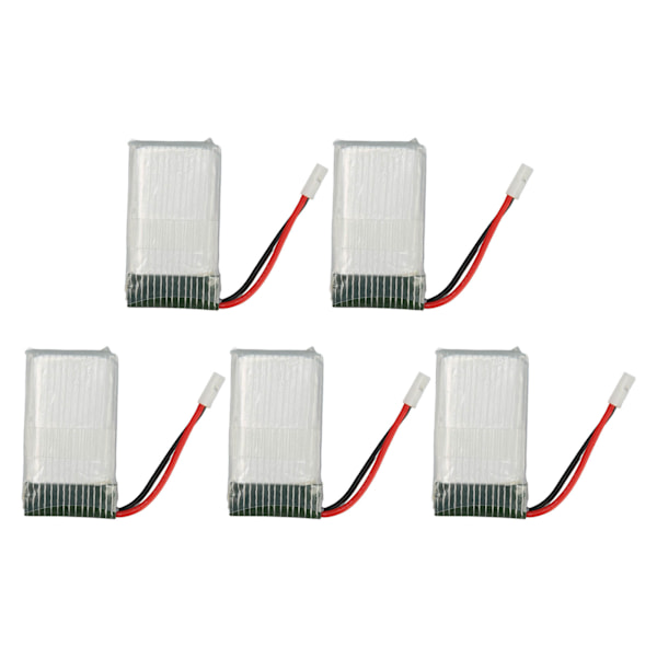 5 stk. 802540 800mAh RC Drone Batteri Bærbar RC UAV Reserve Batteri Tilbehør til SYMA X5C X5C 1 X5 X5SC X5SW M68 K60