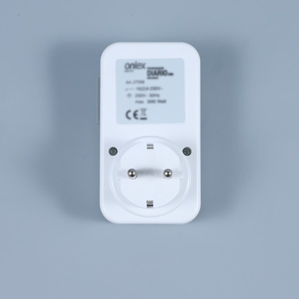 Tidsbryter, mekanisk plug-in timer, energisparing 30 minutter til 24 timer