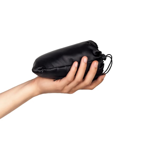 Reisesett 3-i-1 - Oppblåsbar nakkepute og sovemaske Black Black