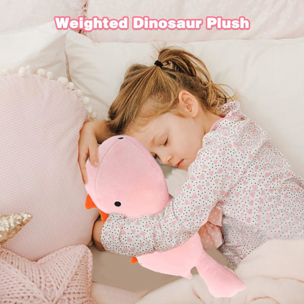Dinosaurie Tyngdplyschkudde - Söt Mjuk Tyngd Dinosaurie Plyschkudde Prydnadskudde, Tyngda Plyschdjur