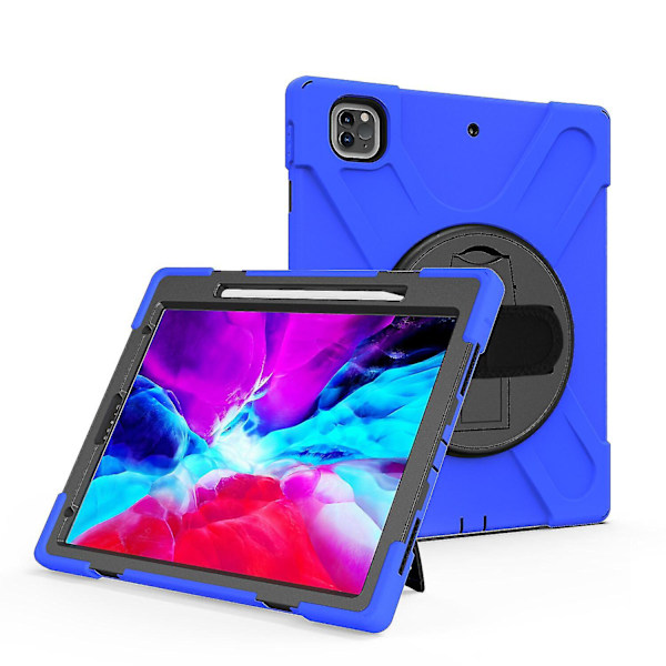 Pencil Case til iPad Pro 12.9 tommer med Håndrem, Justerbart Stativ, Kamerabeskyttelse