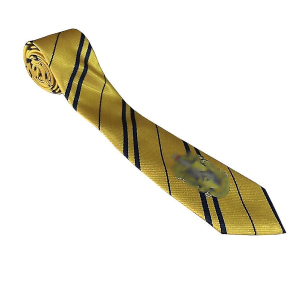 Harry Potter 6-delad set magisk trollkarl Fancy Dress Cloak kostym gul slips gul yellow tie