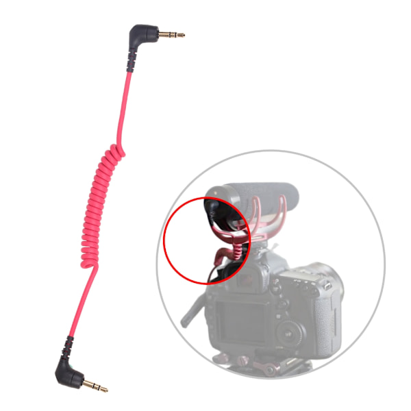 Pålitlig mikrofonkabel 3,5 mm TRS till TRS adapterkabel för Rode SC2 mikrofon