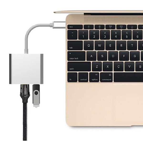 USB-C HUB Adapter Typ-C till USB HDMI-kompatibel 4K Adapter Conne