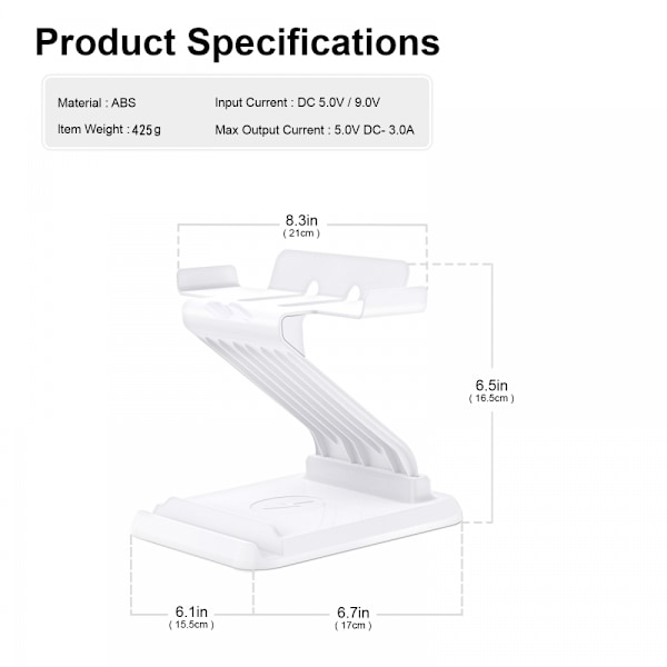 VR Stand, VR Display Stand Ladestation, Hurtig og Sikker Psvr Controller Oplader til Oculus Quest2 VR Headset