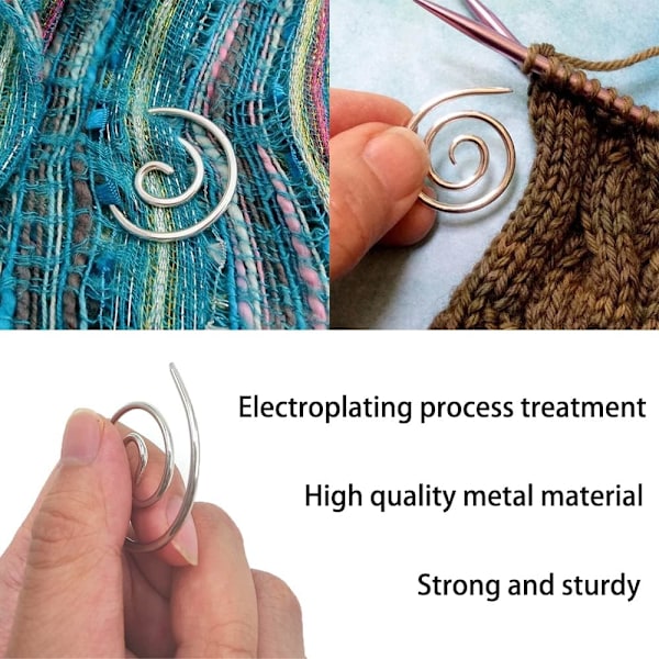 4-delt spiral kabelveving nål metallkabel sytilbehør