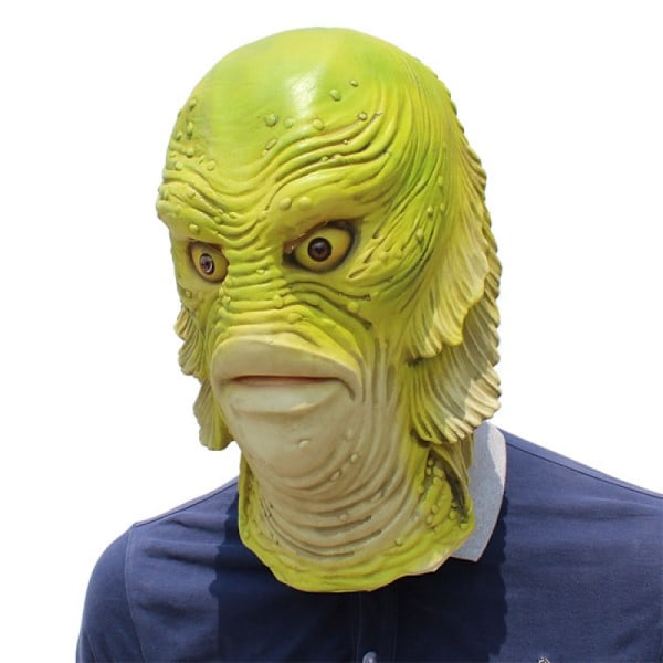 Halloween-maske, Monster Fish Creature Mask Halloween Dress Up