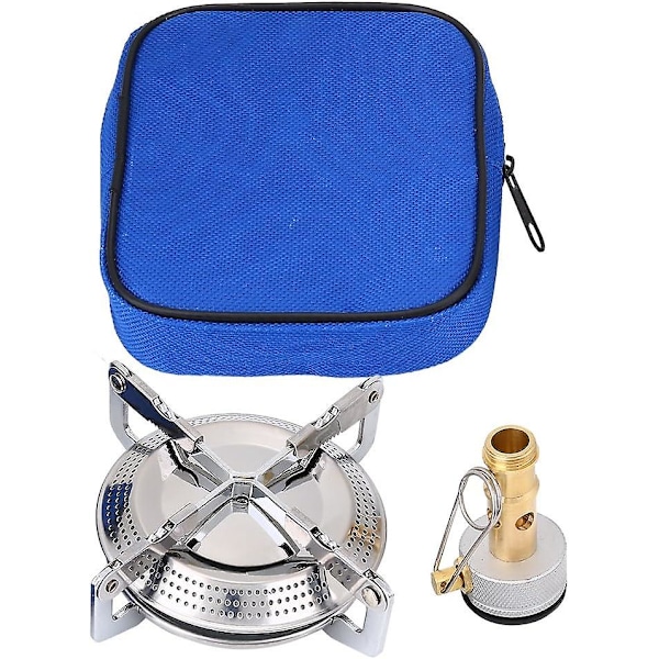 Camping Stove Bærbar Gasskomfyr for Fotturer Utendørs Kjøkkenbrenner med Kjøkkentilkobling Oppbevaringspose for Piknik BBQ{DH}