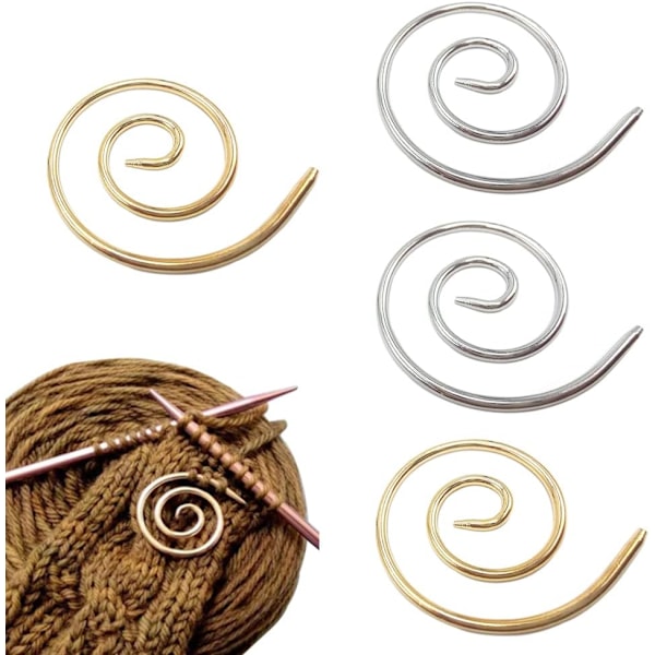 4-delad spiral kabelvävningsnål metallkabel sytillbehör