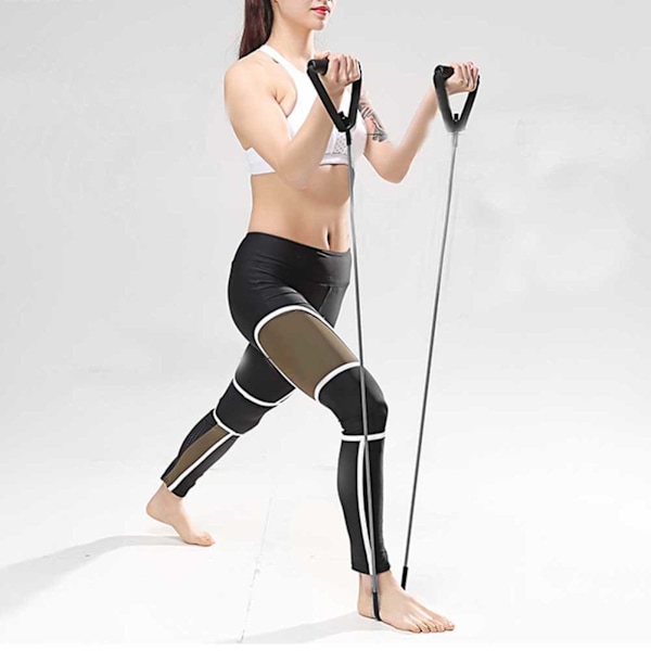 Motståndsband Träningsgummiband Träningsrep Tub Träning Fitness Övning för Yoga Gym Svart
