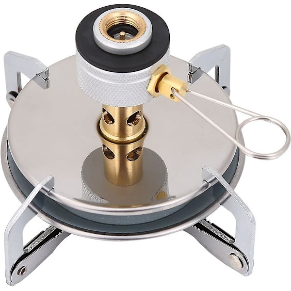 Camping Stove Bærbar Gasskomfyr for Fotturer Utendørs Kjøkkenbrenner med Kjøkkentilkobling Oppbevaringspose for Piknik BBQ{DH}