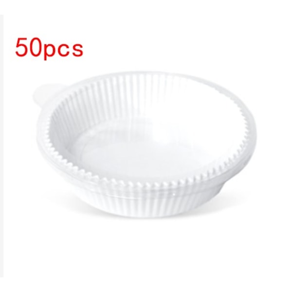 100 stycken Air Fryer Bakplåtspapper Nonstick Engångs Fodrade Operforerade Runda 50pc Brown