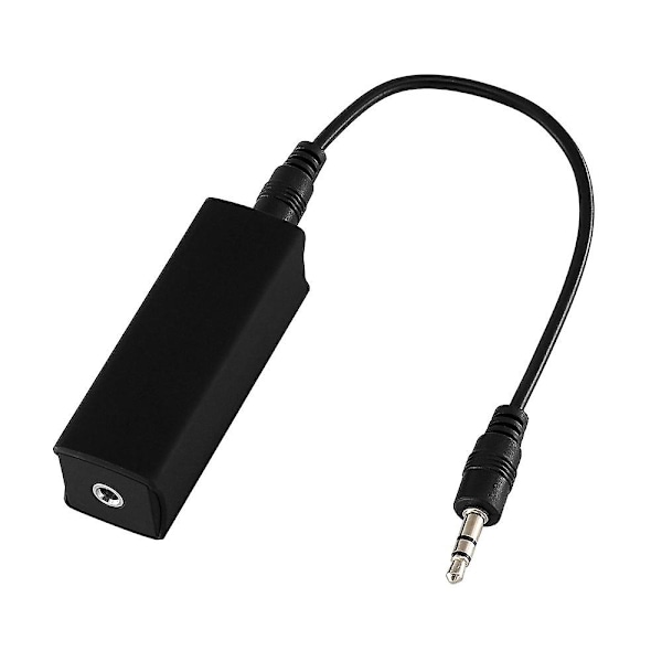 Ground Loop Noise Isolator Eliminates sound noise effectively for car stereo systems Home speaker with 3.5 mm audio cable