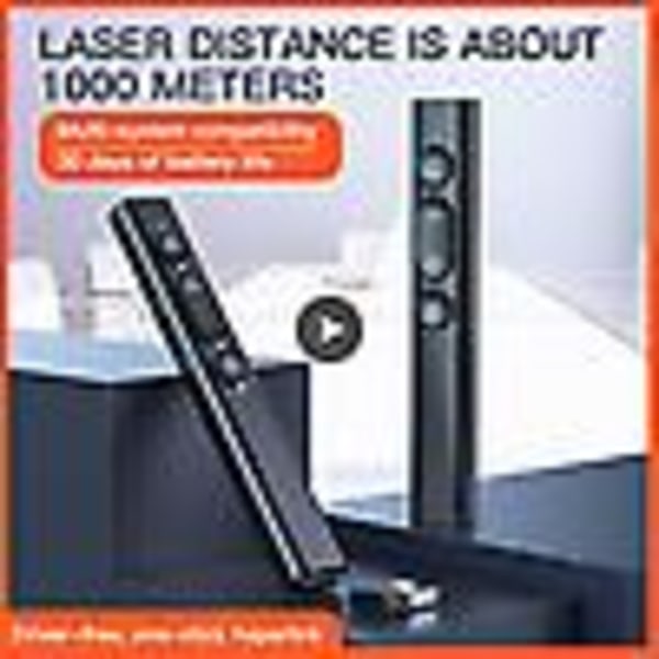 Laddningsbar Trådlös Presentatör För Röd Laserpekare Fjärrkontroll Presentation