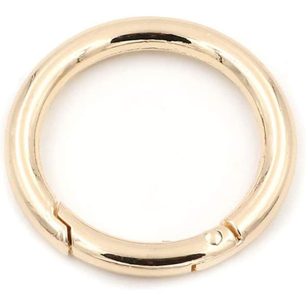 2 st Fjädergrind O-ring Rund Karbinhake Snäppklämma Trigger Fjäder Nyckelring Spänne