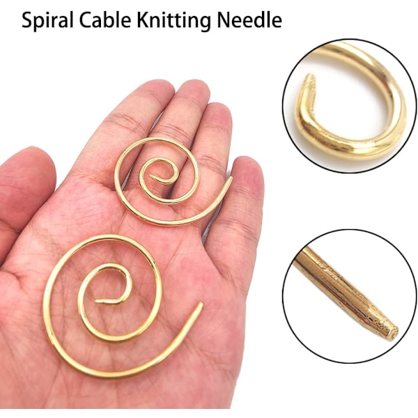 4-delt spiral kabelveving nål metallkabel sytilbehør
