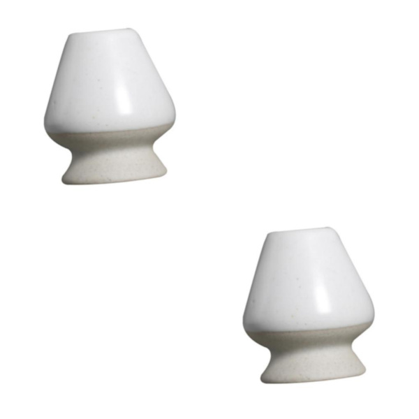 1/2/3 Handgjord Matcha Vispställ Te-ceremoni Teset för Vit 6 x 7cm 2S 2Sets White 6 x 7cm
