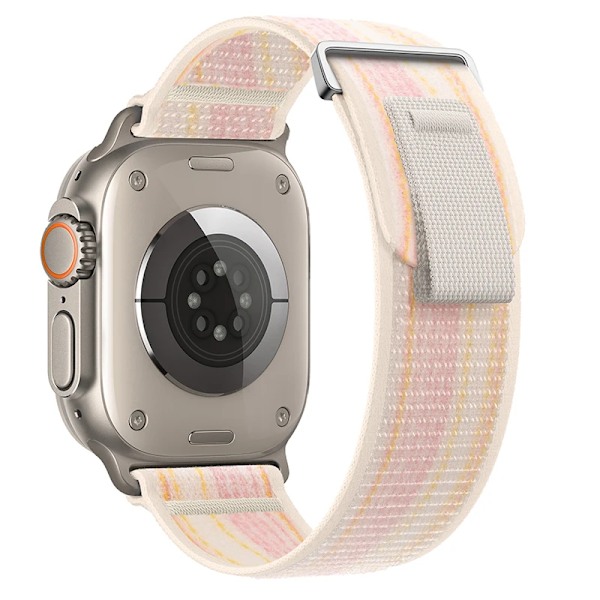 Trail Loop rem til Apple Watch Band 44mm 40mm 45mm 41mm 42 44 45 mm Sportsarmbånd iwatch Ultra 2 49mm serie 9 8 se 7 6 5 4 3 Starlight pink1 Starlight pink19 49mm 45mm 44mm 42mm