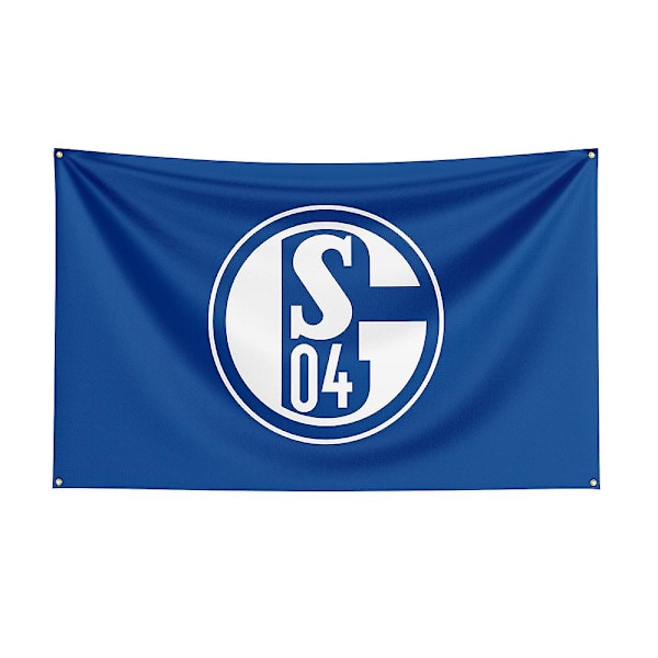 3x5 Fc Schalke 04 Flag Polyester Trykt Racing Sport Banner Til Dekoration 150 x 240cm 150 x 240cm A