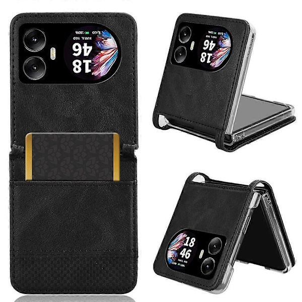 Til Blackview Hero 10 4G Etui Retro Tekstureret Læder+PC Telefon Etui med Kort Slot Multicolor Style A Multicolor