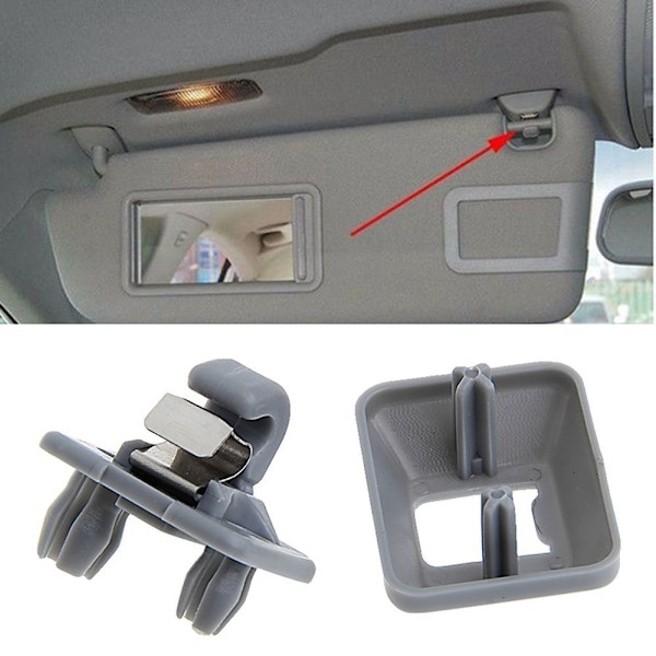 1. auton sisätilan aurinkosuojan koukku pidike Audi A1 A3 A4 A5 Q3 Q5 Q7