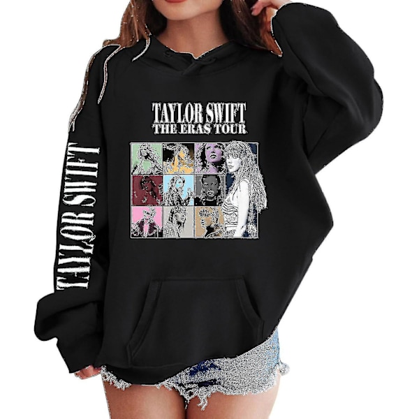 Flickor Hoodies 1989 Casual Taylor Sweatshirt Barn Killar Swifts Tröja Huvtröja Konsert Outfit För 4-14 År 01 Svart 01 black 10 to 11 Years
