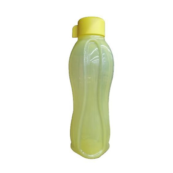 Tupperware Eco Bottle Flip Top 1l Blue/red/black/yellow/green Screwcap Yellow