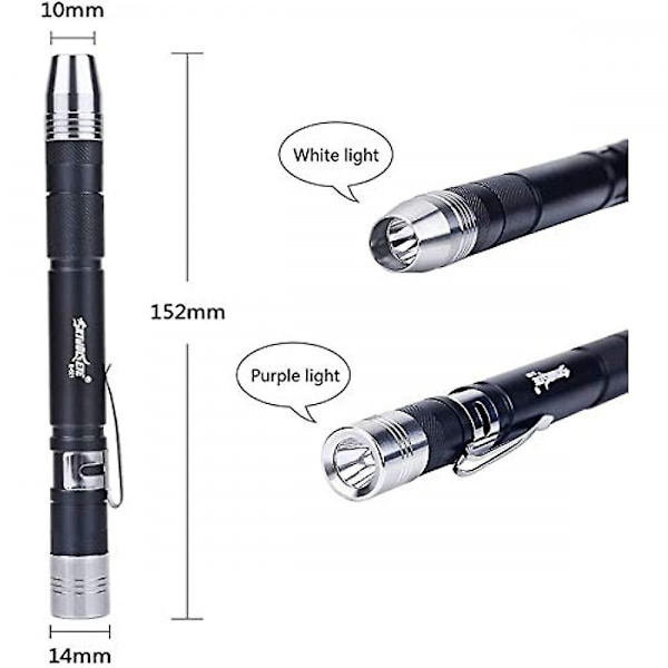 UV-taskulamppu LED-kynälamppu Mini UV-taskulamppu Taskulamppu Mini taskulamppu