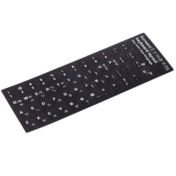 1 stk koreansk tastaturklistremerke trykte tastaturbeskyttende klistremerker