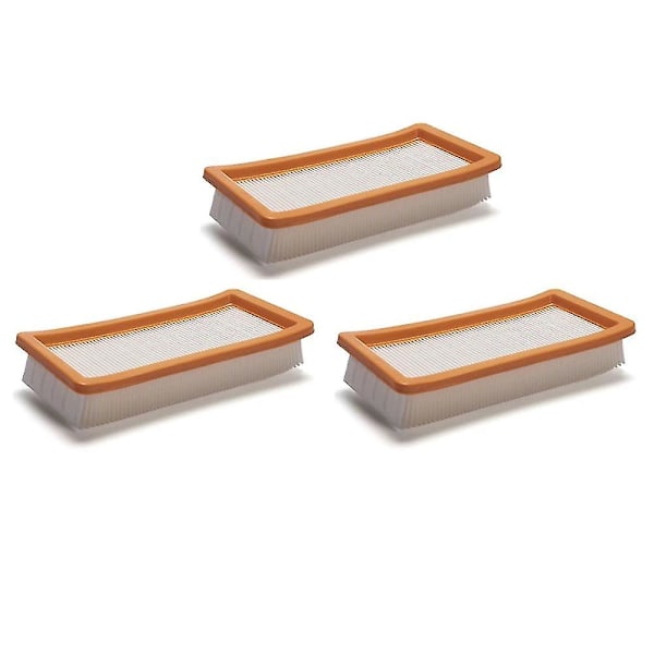 Tvättad filter för Karcher Ds5500, Ds6000, Ds5600, Ds5800 - 3 st/förpackning - Robotdammsugare delar 6.414-6 orange